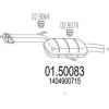 MTS 01.50083 Middle Silencer